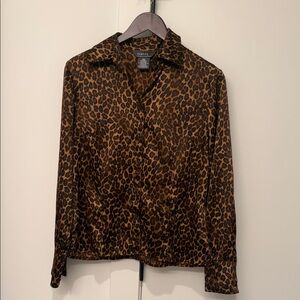 George Leopard Print Blouse